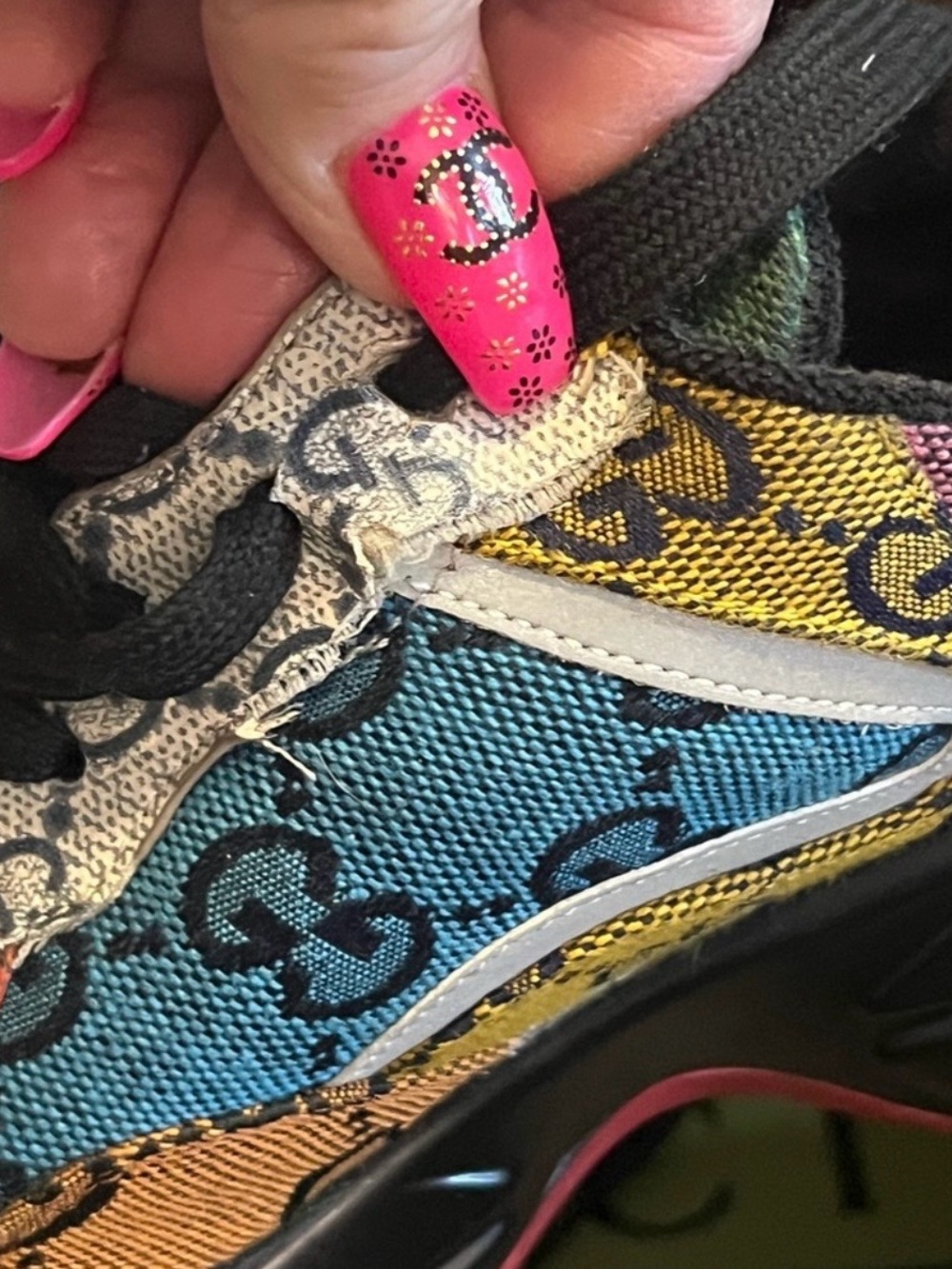 Gucci woman Colorful Logo Sneakers - Picture 7 of 9